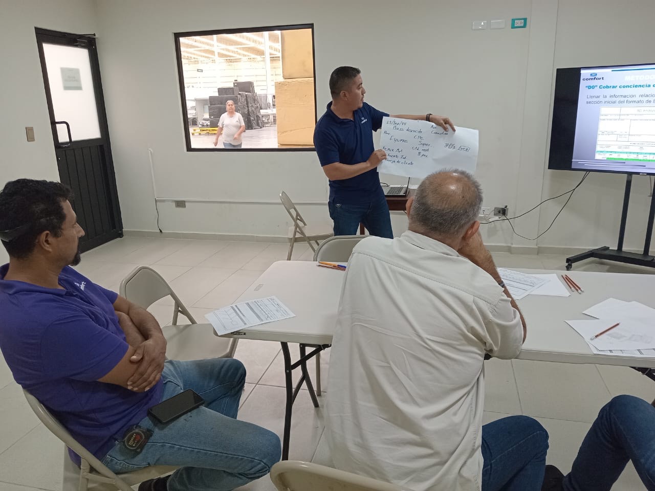 Capacitación en sala de trabajo